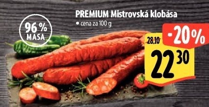 Dědova klobása mistrovská papriková Premium Albertovo uzenářství