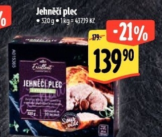 Jehněčí plec Sous vide Albert Excellent