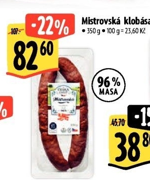 Klobása Mistrovská Česká Chuť