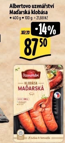 Maďarská klobása Albertovo uzenářství