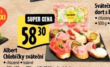 Obložený chlebíček Albert