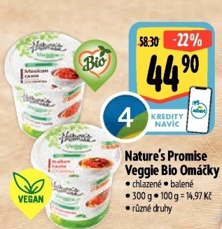 Omáčky bio Veggie Nature'
