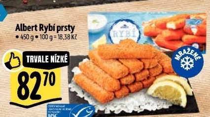 Rybí prsty mražené Albert