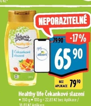 Sladidlo Čekankové slazení Healthy life Nature'