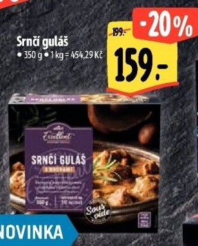 Srnčí guláš Sous vide Albert Excellent