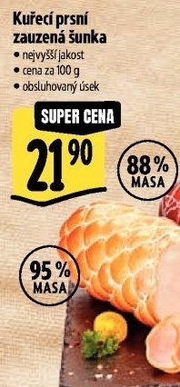 Šunka kuřecí prsní zauzená nejvyšší jakosti