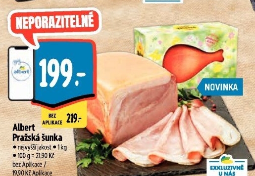 Šunka pražská nejvyšší jakosti Albert
