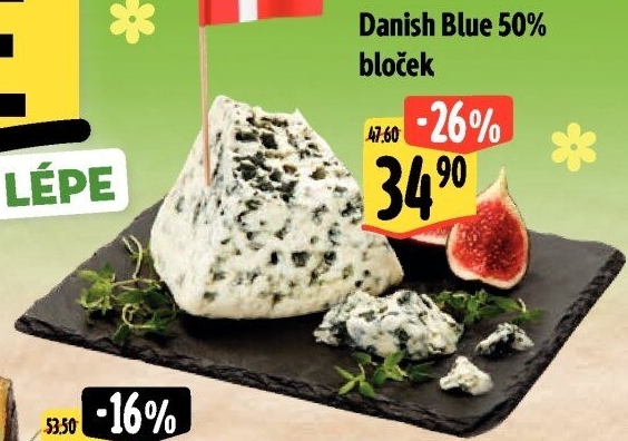 Sýr Danish Blue 50%