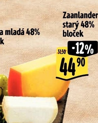 Sýr Zaanlander starý 48 %