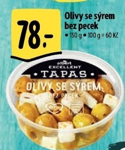 Tapas Olivy se sýrem Albert Excellent