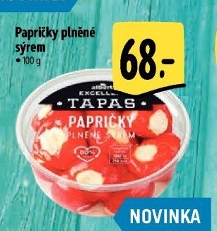 Tapas plněné papričky sýrem Albert Excellent