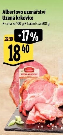 Uzená krkovice Albertovo uzenářství