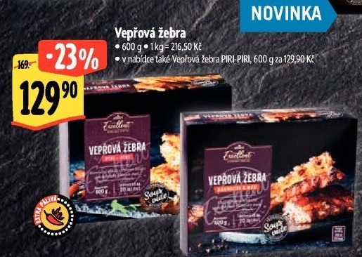 Vepřová žebra Sous vide Albert Excellent