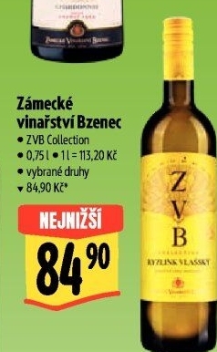 Vína Collection Zámecké vinařství Bzenec
