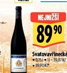 Víno Svatovavřinecké Sommelier Collection