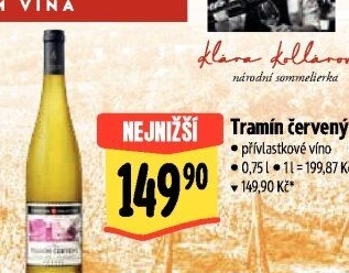 Víno Tramín červený Sommelier Collection - přívlastkové