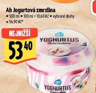 Zmrzlina jogurtová v kelímku Albert Heijn