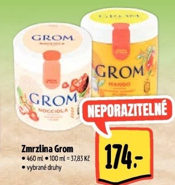 Zmrzlina v kelímku Grom
