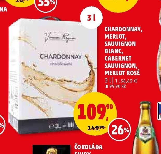 Chardonnay, Merlot, Sauvignon Blanc, Cabernet Sauvignon, Merlot Rosé