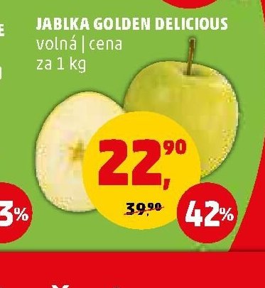 Jablka Golden Delicious