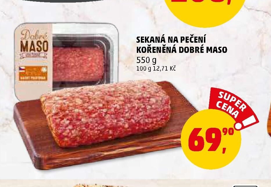 SEKANÁ NA PEČENÍ KOŘENĚNÁ DOBRÉ MASO