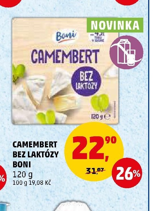 Camembert bez laktózy Boni