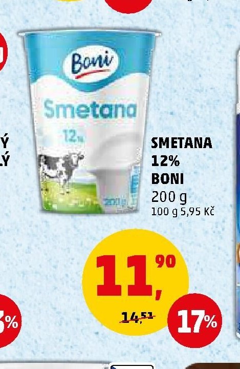 Smetana 12% Boni