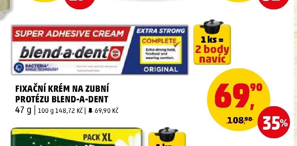 FIXAČNÍ KRÉM NA ZUBNÍ PROTÉZU BLEND-A-DENT
