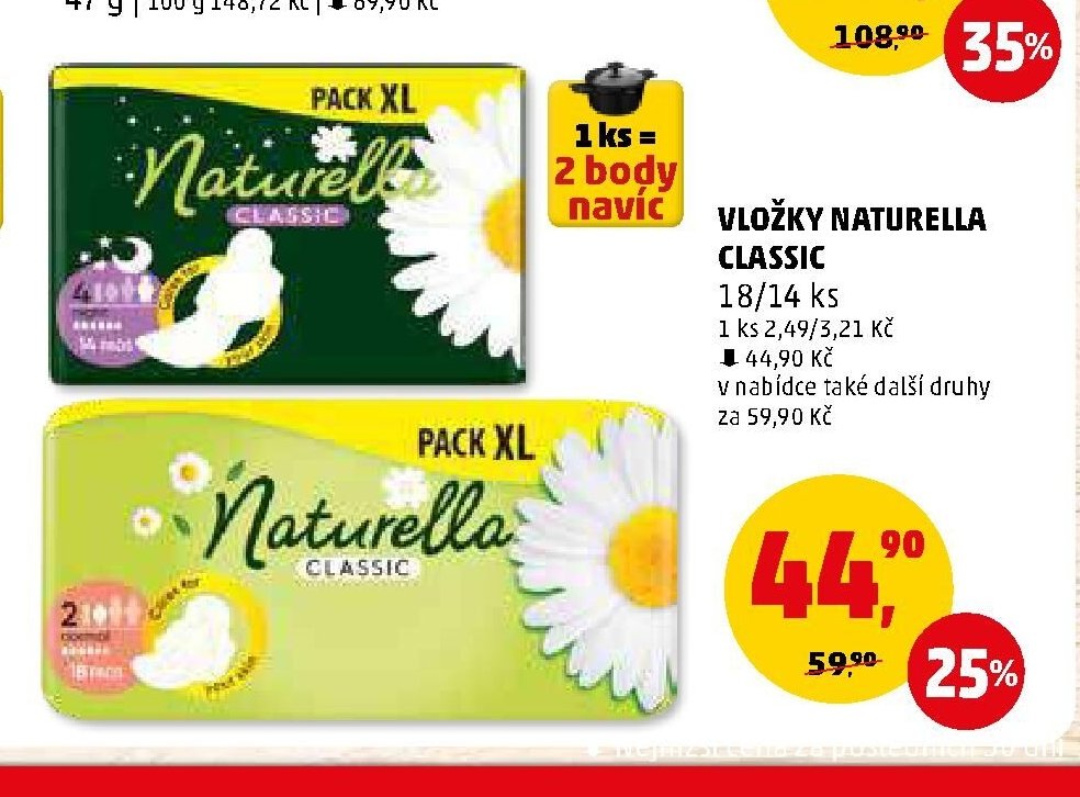 VLOŽKY NATURELLA CLASSIC