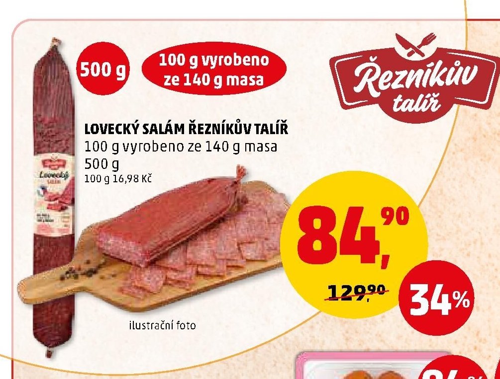Lovecký salám Řezníkův talíř