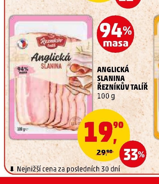 Anglická slanina Řezníkův talíř