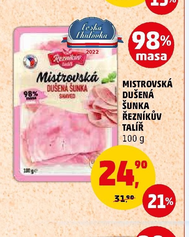 MISTROVSKÁ DUŠENÁ ŠUNKA ŘEZNÍKŮV TALÍŘ