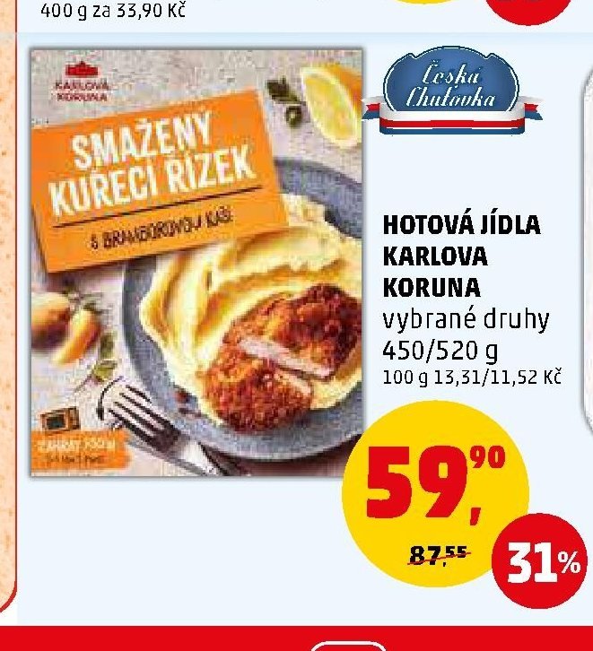 HOTOVÁ JÍDLA KARLOVA KORUNA