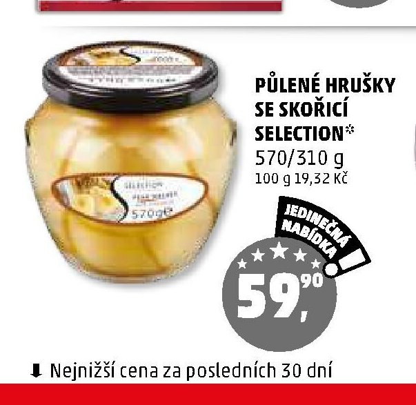 PŮLENÉ HRUŠKY SE SKOŘICÍ SELECTION
