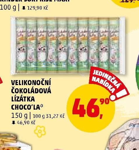 VELIKONOČNÍ ČOKOLÁDOVÁ LÍZÁTKA CHOCO'LA