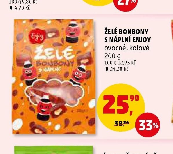 Želé bonbony s náplní Enjoy