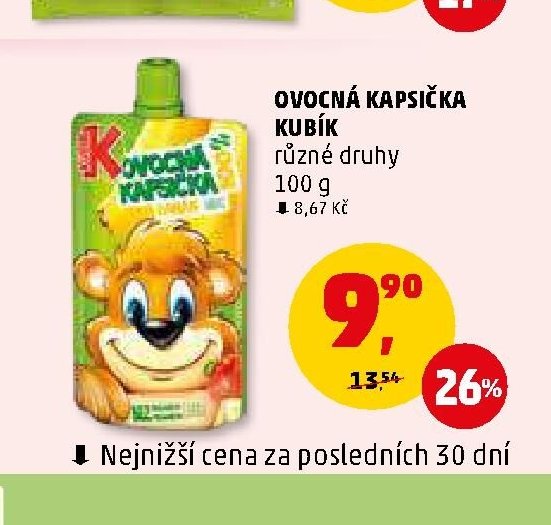 Ovocná kapsička Kubík