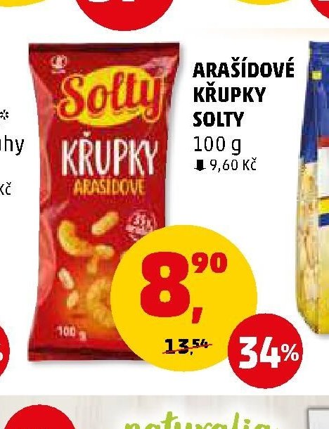 ARAŠÍDOVÉ KŘUPKY SOLTY