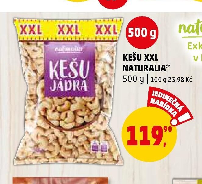 KEŠU XXL NATURALIA