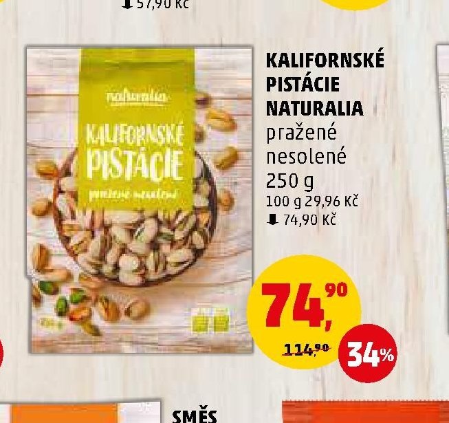 KALIFORNSKÉ PISTÁCIE NATURALIA