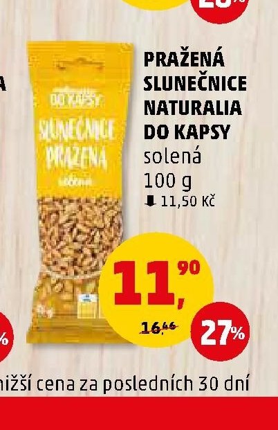 PRAŽENÁ SLUNEČNICE NATURALIA