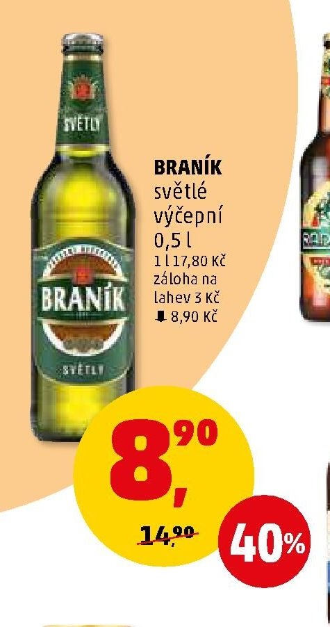 Braník světlé výčepní 0,5 l