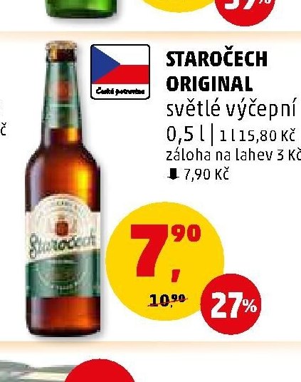 Staročech Original světlé výčepní 0,5 l