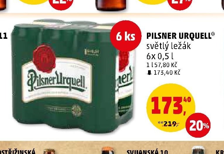 Pilsner Urquell světlý ležák 6x 0,5 l