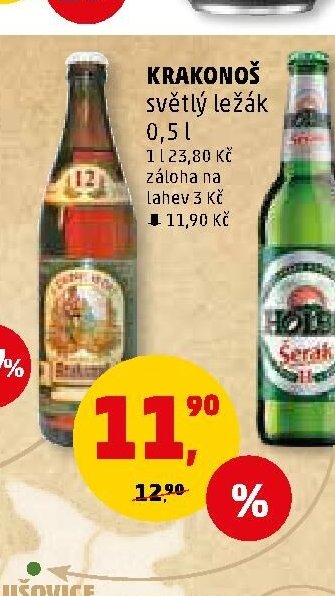 Krakonoš světlý ležák 0,5 l