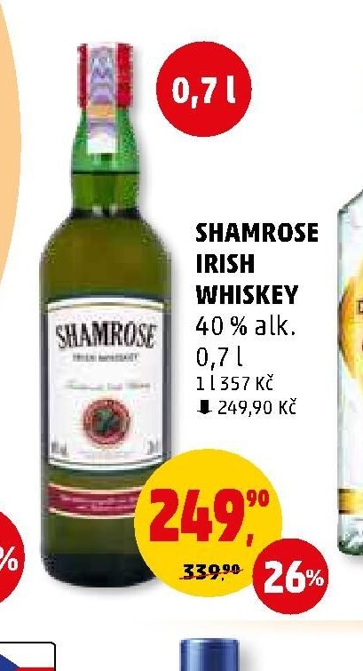 SHAMROSE IRISH WHISKEY