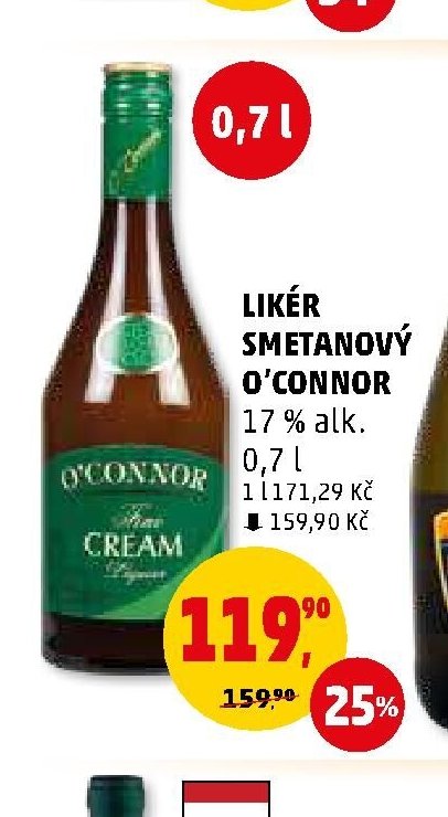 LIKÉR SMETANOVÝ O'CONNOR