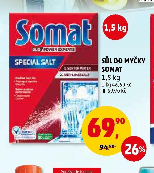 Sůl do myčky Somat