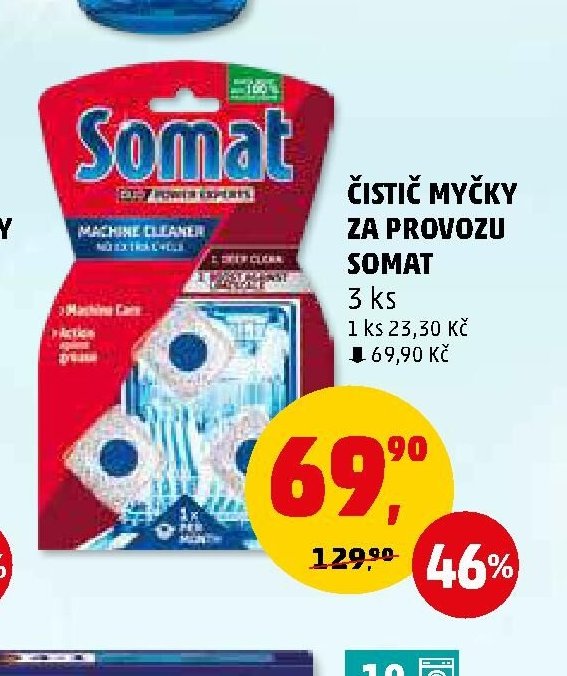 Čistič myčky za provozu Somat