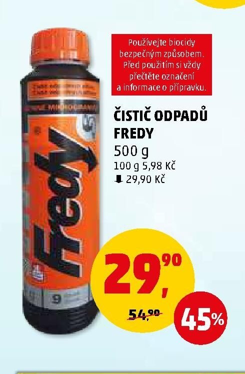 Čistič odpadů Fredy
